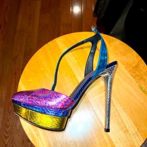 Brian Atwood Metallic Heel